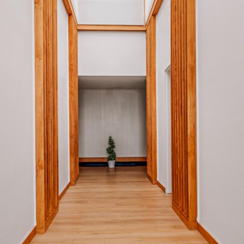 Abstract architectural detail at The Amaya, emphasizing texture, light, and modern design